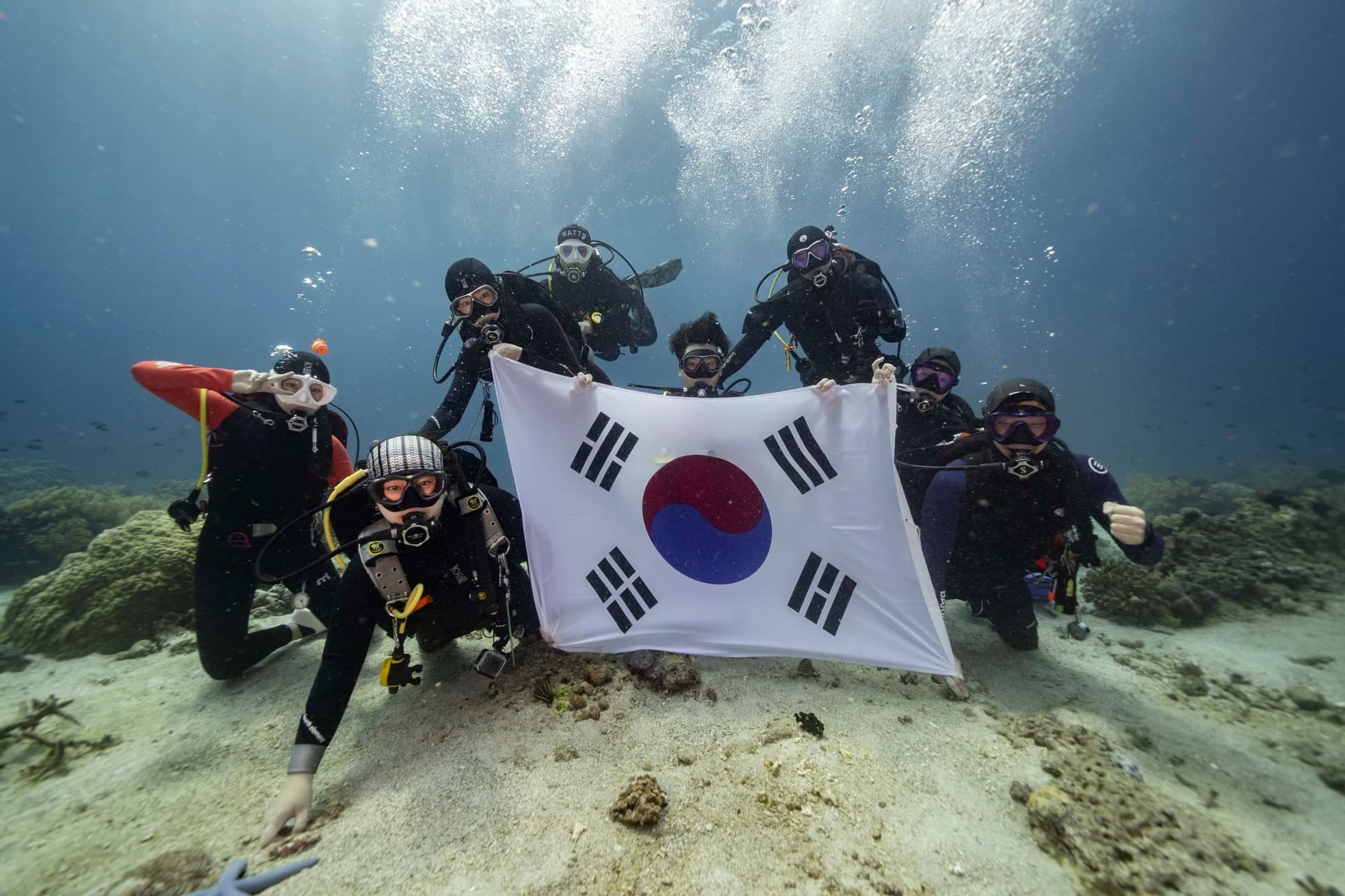 일출 다이빙 - 새벽 바다의 평화